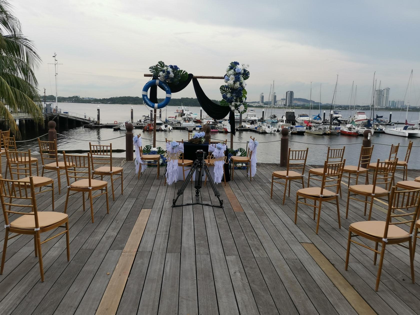 saf yacht club wedding