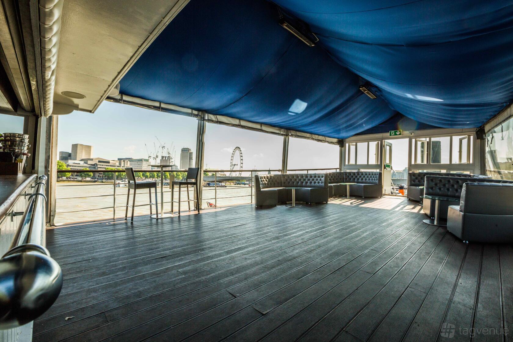 the top deck - the yacht london - event venue hire